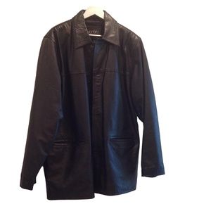 Black Leather Men's Jacket
